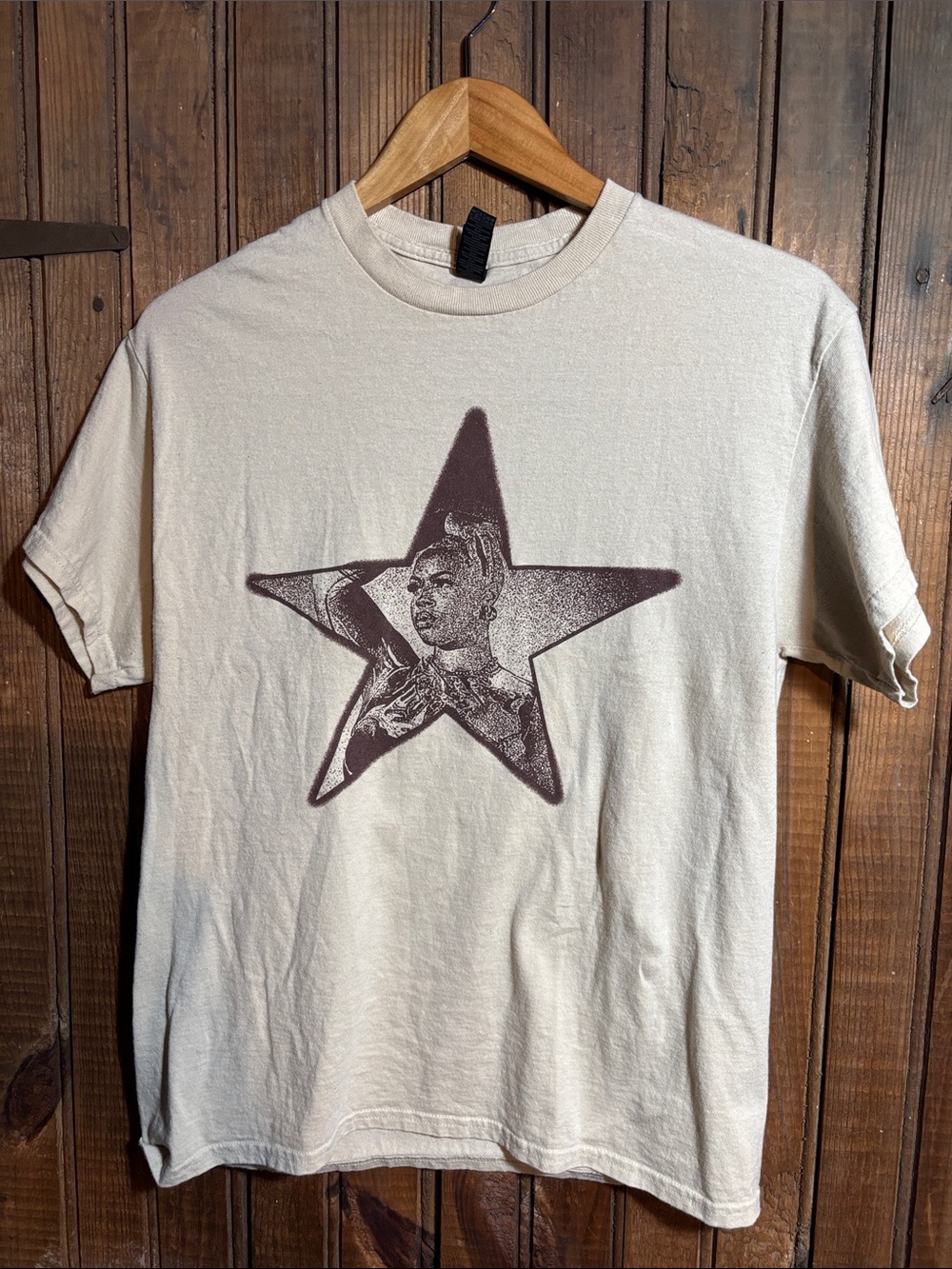 Zyah Belle Cream Graphic Star T-Shirt